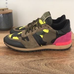 Valentino Camouflage Rockrunner Sneakers 39